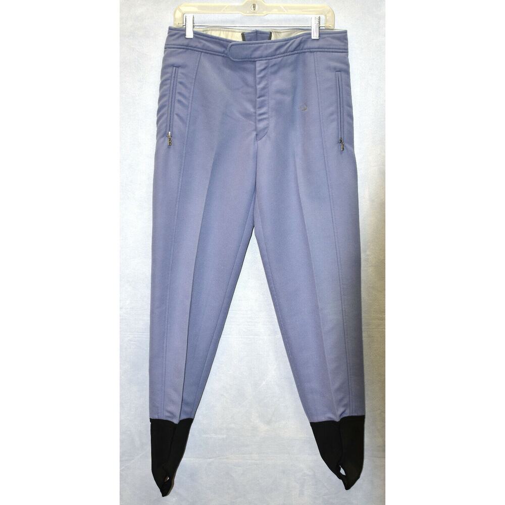 100% Auth BOGNER Blue Stretch Wool Blend In-The-Boot Ski Snow Pants Size 32